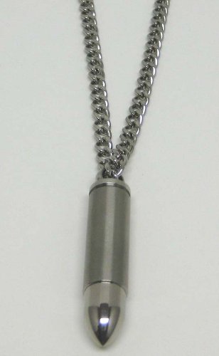 Click here to buy Stainless Bullet Pill Case Stash Pendant Necklace by Coolstuff4U.