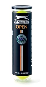 Slazenger Open Tennis Ball - 4 Ball Tube
