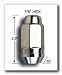 Automotive : Gorilla Lifetime Stainless Steel Lug Nuts, Duplex Acorn 7/8, 14mm X 1.50, 4 per pkg