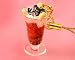 ジュエルスイーツ チャームストラップ チョコパフェ: キラキラ☆ストーンのついたスイーツのストラップ♪