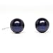 HinsonGayle AAA 7.5-8.0mm Black Cultured Pearl Stud Earrings (14K White Gold)