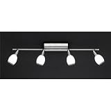 Produkt-Bild: 4-fl. LED Deckenbalken "Mauro" in Klar / Nickel matt
