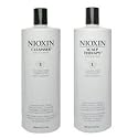 Nioxin System 1 Cleanser & Scalp Therapy DUO Set (33.8oz) each