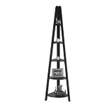 Review Office Star  / Madison Corner Ladder Bookshelf - Antique Black