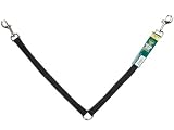 Guardian Gear Black 2-Way Double Dog Leash Nylon Coupler 12 x 3/4