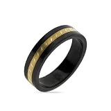 Eve's Addiction Black Plate Golden Band