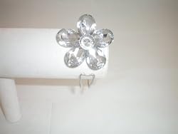Bracelet Hinged with crystal flower CLEAR