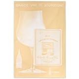 Coucke French Jacquard Cotton Kitchen Dish Towel 19x29 inches - Les vins de France - Great Wines Collection