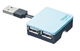 Digio2 4�|�[�gUSB2.0�n�u �o�X�p���[ �u���[ USB�R�l�N�^�𗠑��Ɏ��[~���o�C���œK�T�C�Y~ UH-2284BL
