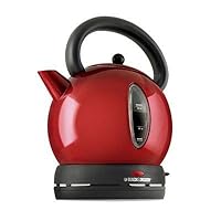 Black & Decker CK1500R Cordless Electric 57-1/2-Ounce Dome Kettle, Red