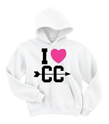 I Heart (Love) Cross Country Hooded Sweatshirt Unisex