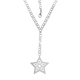 FOJO's Circle Link Star Drop Necklace