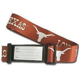 Texas Longhorns Durable Nylon Weave Luggage Strap - NCAA College Athletics Fan Shop Sports Team Merchandise
