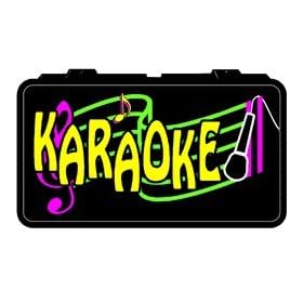 Karaoke" Backlit Lighted Imitation Neon Sign