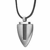 MagnificentMensStainlessSteelShieldCrossPendantChain-FreeShipping