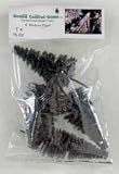 4 pc medium pine trees aprox 5 inch