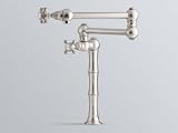 A1452LMAPC 20.75 Length Deck or Island Mounted Swing Arm Pot Filler with Metal Lever Handles: