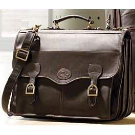 Dilana Santa Fe Leather Computer Briefcase 7658291