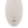 Sterling Silver Border Cross, Cable Chain 16" 18" 20"