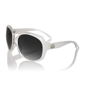 G By Guess Oversized Plastic Sunglasses with G Heart Logo