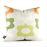 Aequorea Laugh Pillow in Grass and Lime Size: 18 x 18 by 