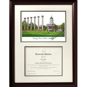 Buy University of Missouri, Columbia Graduate Framed Lithograph w  Diploma Opening