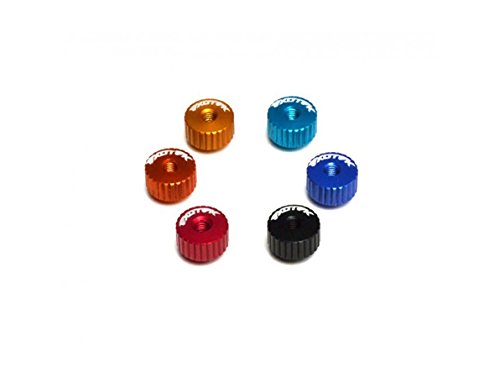 Exotek 1191Red Twist Nuts for M3 Thread, Red