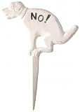 NO! Hundehaufen-Verbot Schild Steckschild Gusseisen - Esschert