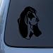 BASSET HOUND HEAD - Dog - Vinyl Car Decal Sticker #1488 | Vinyl Color: Black