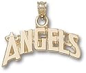 Anaheim Angels 14KT Gold Arched "Angels" 1/4" Pendant