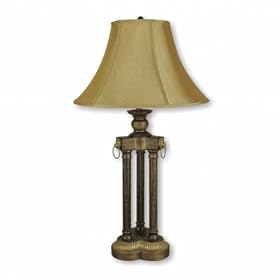 3-Pillar Table Lamp - Antique Gold by Howard Miller