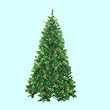 6.5' Pre-lit Appalachian Fir Cashmere Christmas Tree - Clear Lights