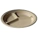 Chinet PAPRO3 10-1/4 Inch PaperPro Naturals Round Molded Fiber Compartment Plate 125-Pack (Case of 4)