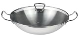 Fissler 06 823 35 001 Wok Kunming 35 cm mit Glasdeckel, Induktion