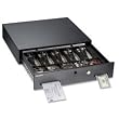 Alarm Alert Steel Cash Drawer w/Deadbolt/Push-Button Release Lock, Black