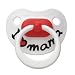 bibi silicone day-time BPA FREE soother, dental shape, Mama/Papa classic, 12 months