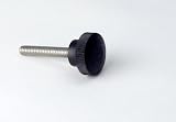 DimcoGray Knurled Clamp Knob Female 1/4-20x3/8 Black Color Phenolic 1x21/32x5/8 #1-241-002