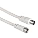 Hama SAT-Anschlusskabel F-Stecker - Koax-Stecker, 1,5 m
