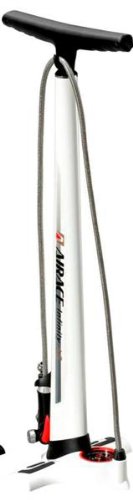 Airace Infinity AS Shock And Tyre Floor Aluminium Bike Pump - White, 300PSI 2192g