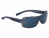 Anarchy Shiny Black Stripe Rapturous Sunglasses w Smoke Polarized Lens by