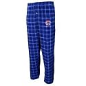 Chicago Cubs Royal Blue Plaid Gridiron Flannel Pants