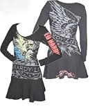 Ed Hardy - ED HARDY #8005 LE EAGLE HARDY LIFE THERMAL DRESS GLOW IN THE DARK