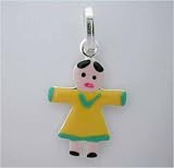 Team *GIRL CHARM* Silver Enamel ITALY WOW