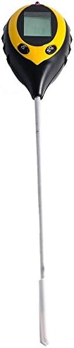 YIYU SUJIAO 4 in 1 Professional LCD Garden Soil Tester Temperature Moisture Sunlight PH Meter