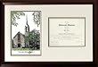 Texas Lutheran University Scholar Scholar Mahogany Framed Lithograph w/Diploma Opening