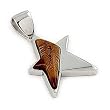 Millefiori Brown Star Pendant