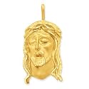 14k Yellow Gold Jesus Pendant