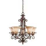 IMAGE OF Kichler 5 Light Chandelier Carre Bronze