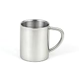 Brilliant Double-walled Stainless Steel Small Drinking Cup (10 Oz.) - Quality StainlessLUX Drinkware for Your Enjoyment