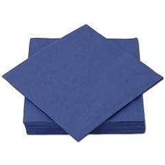 20 Servietten uni blau